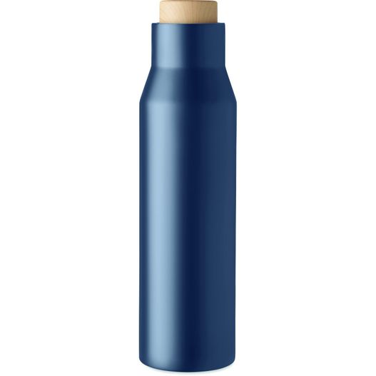 eine blaue flasche mit einem holzdeckel Isolierflasche 500ml DUDINKA (Bild 1)