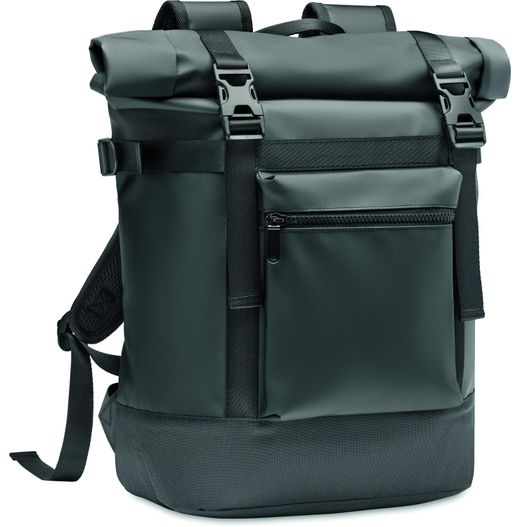 einen rucksack mit einem rolltop und einer fronttasche Rolltop-Rucksack 50C-Plane JAYA BAG (Bild 1)