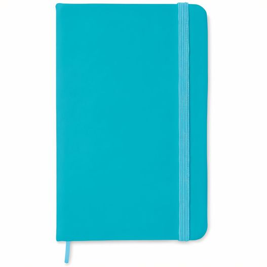 ein blaues notizbuch mit einem bleistift darin DIN A6 Notizbuch, liniert NOTELUX (Bild 1)