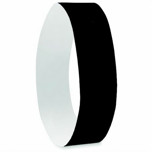 ein schwarzer und weißer ring mit weißem zentrum Tyvek® Event Armband TYVEK (Bild 1)
