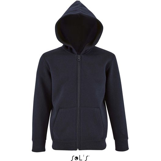 ein schwarzes kapuzenpullover mit kapuze auf STONE KINDER HOODIE 260g STONE KIDS (Bild 1)
