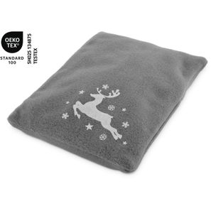 Wärmekissen Winterzeit Grau mit winterlichem Rentier-Motiv