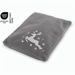 Wärmekissen Winterzeit Grau mit winterlichem Rentier-Motiv