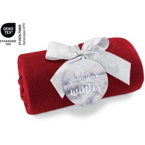 Fleecedecke WINTER SPECIAL - rot - 120 x 150 cm, 180 g/m²