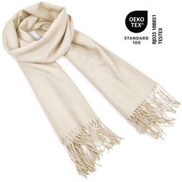 Schal Modena beige - 60 x 180 cm, 230 g/m²