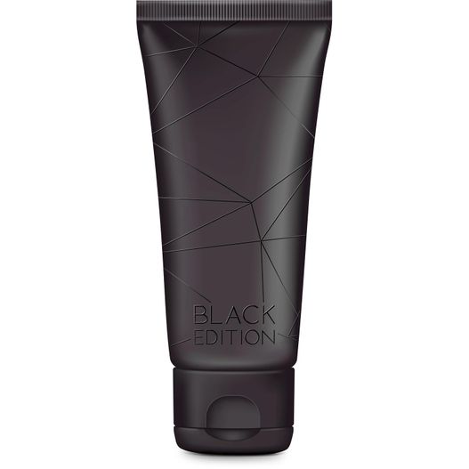 eine röhre aus schwarzer edition handcreme Pflegetube Black Edition - 75 ml Hand- & Nagelcreme ALOE VERA SENSITIV (Bild 1)