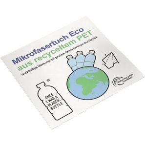 Brillenputztuch rPET - Mikrofasertuch 20 x 20 cm