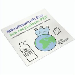 Produktabbildung Brillenputztuch rPET - Mikrofasertuch 20 x 20 cm Brillenputztuch rPET - Mikrofasertuch 20 x 20 cm
