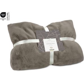 Fernsehdecke Comfort - Grau-Braun - 150 x 200 cm, 230 g/m²