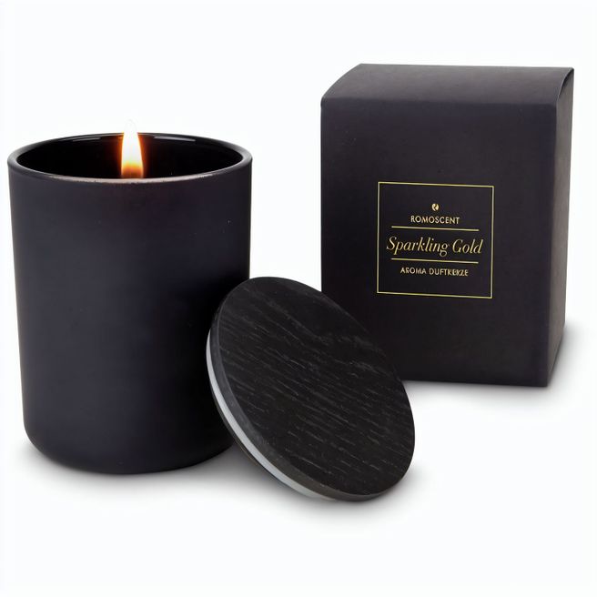 Produktabbildung ROMOSCENT® Aromakerze Sparkling Gold, unbedruckt ROMOSCENT® Aromakerze Sparkling Gold, unbedruckt