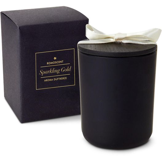 ROMOSCENT® Aromakerze Sparkling Gold, unbedruckt (Bild 1)