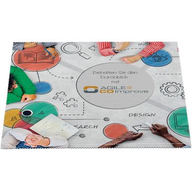 Mousepad 4in1 aus Mikrofaser, mit Anti-Rutsch Noppen, 20 x 23 cm, inkl. Polybeutel