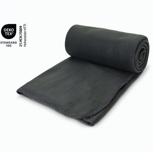 Fleecedecke Basic anthrazit - 120 x 150 cm, 180 g/m² (Bild 1)