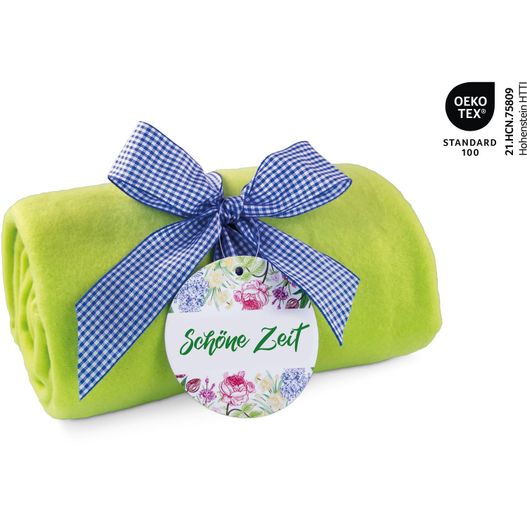 Produktabbildung Fleecedecke Frühlingszeit - apfelgrün - 120 x 150 cm, 180 g/m² Fleecedecke Frühlingszeit - apfelgrün - 120 x 150 cm, 180 g/m² (Bild 1)