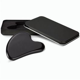 Massagestein Gua Sha Black Obsidian