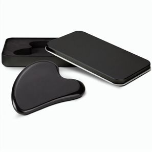Massagestein Gua Sha Black Obsidian