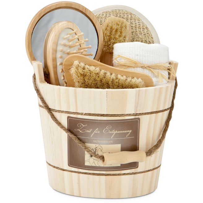 Wellness-Geschenkset: Holzzuber