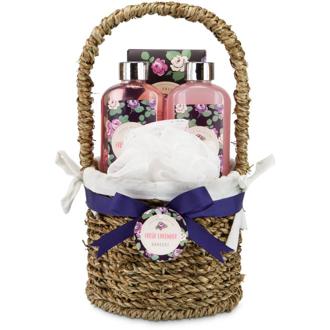 Wellness-Geschenkset: Lavendelkörbchen