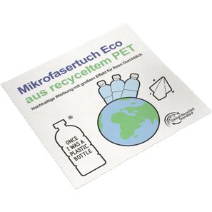 Brillenputztuch rPET - Mikrofasertuch 15 x 18 cm
