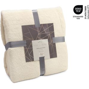 Mikroflauschdecke beige - 150 x 200 cm, 250 g/m²