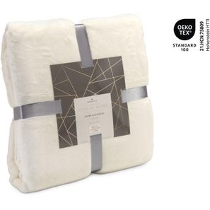 Superflauschdecke beige - 150 x 200 cm, 320 g/m²