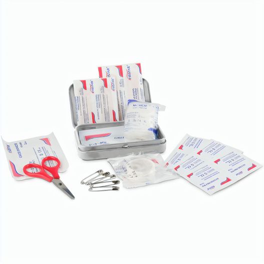 First Aid Box Compact, 27-teilig in Metalldose (Bild 1)
