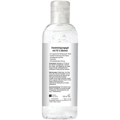 Produktabbildung 100 ml Alkoholisches Handreinigungsgel 100 ml Alkoholisches Handreinigungsgel