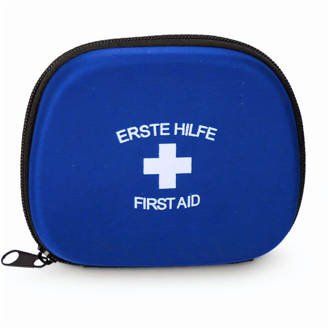 Produktabbildung First Aid Kit blau - Erste Hilfe Set, 12-teilig, deutsche Markenware First Aid Kit blau - Erste Hilfe Set, 12-teilig, deutsche Markenware