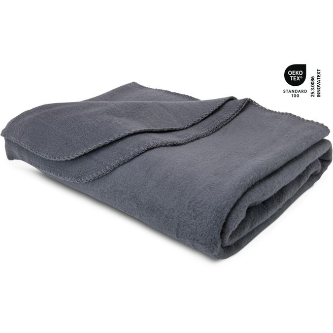 Polar-Fleecedecke Conscious - 120 x 150 cm, 250 g/m², anthrazit