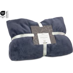 Fernsehdecke Comfort - Schieferblau - 150 x 200 cm, 230 g/m²