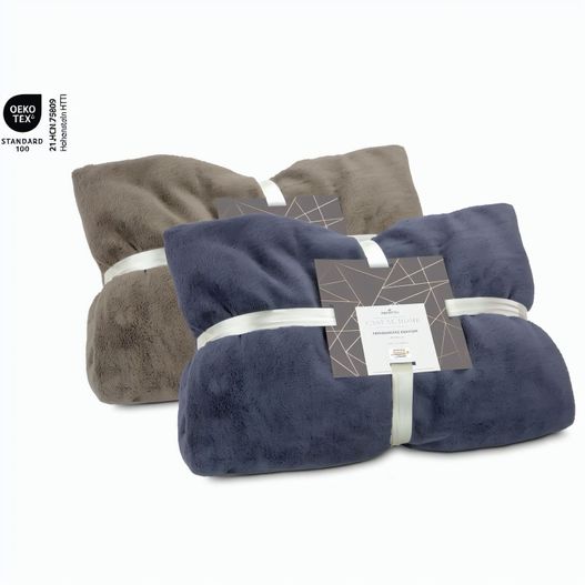 Fernsehdecke Comfort - Schieferblau - 150 x 200 cm, 230 g/m² (Bild 1)