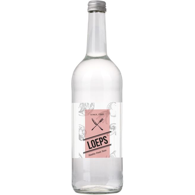 Glasflasche mit [750 ml] Quellwasser