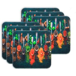 Papillon Glasuntersetzer Set von 6
