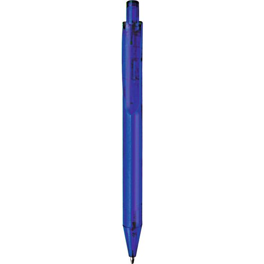 ein blauer stift mit schwarzer spitze Druckkugelschreiber SILBA (Bild 1)