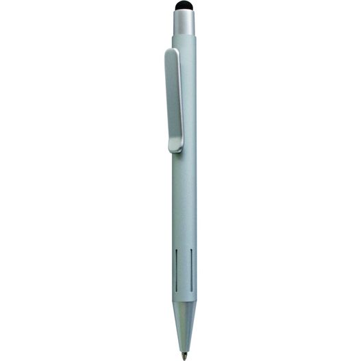 ein stift mit einer metallspitze und einer schwarzen spitze Druckkugelschreiber RAVA Soft & Touch (Bild 1)