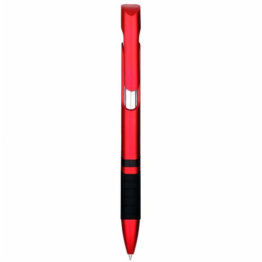 ein roter stift mit schwarzer spitze Druckkugelschreiber GORGONA (Bild 1)