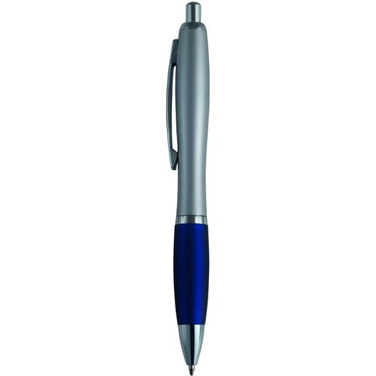 ein stift mit blauer spitze dargestellt Druckkugelschreiber HELGOLAND Metal (Bild 1)
