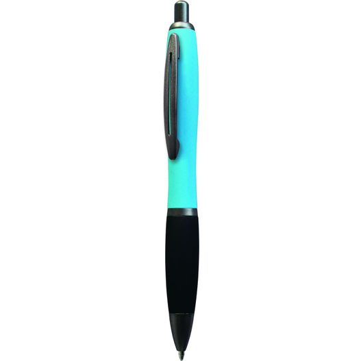 ein stift mit einer schwarzen spitze und einem blauen körper Druckkugelschreiber HELGOLAND Soft GUN (Bild 1)