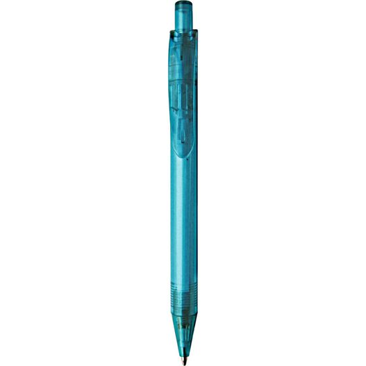 ein stift mit einem blauen körper und einer schwarzen spitze Druckkugelschreiber SILBA (Bild 1)