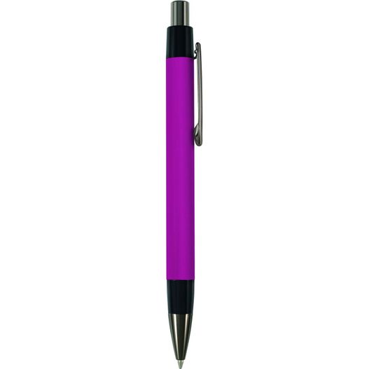 ein violetter stift mit schwarzer spitze Druckkugelschreiber SAN PIETRO Soft GUN (Bild 1)