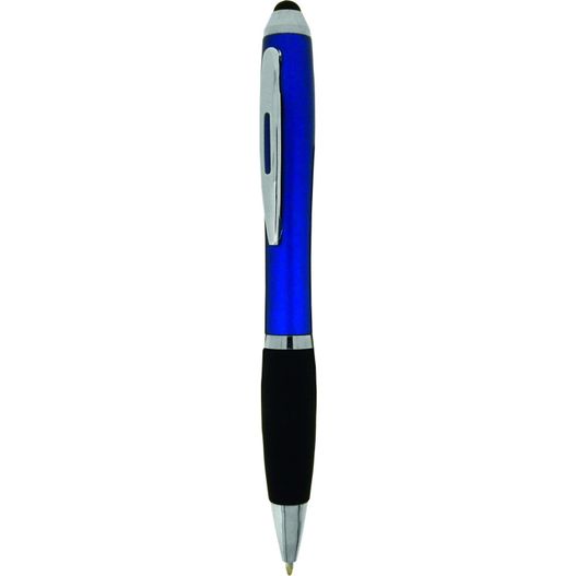 ein stift mit schwarzer spitze und blauem körper Drehkugelschreiber HELGOLAND Twist Touch (Bild 1)