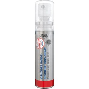 Hände-Desinfektionsspray (DIN EN 1500), 20 ml, No Label Look (Alu Look)