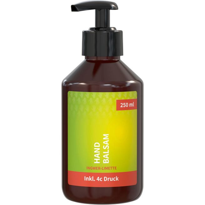 Handbalsam "Ingwer - Limette", 250 ml, Body Label (R-PET)