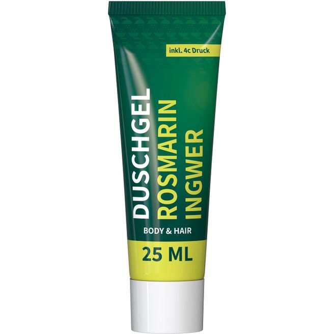 Duschgel Rosmarin-Ingwer, 25 ml Tube