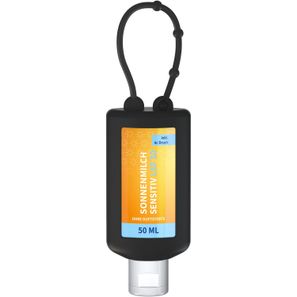 Sonnenmilch LSF 30 (sens.), 50 ml Bumper (schwarz), Body Label (R-PET)