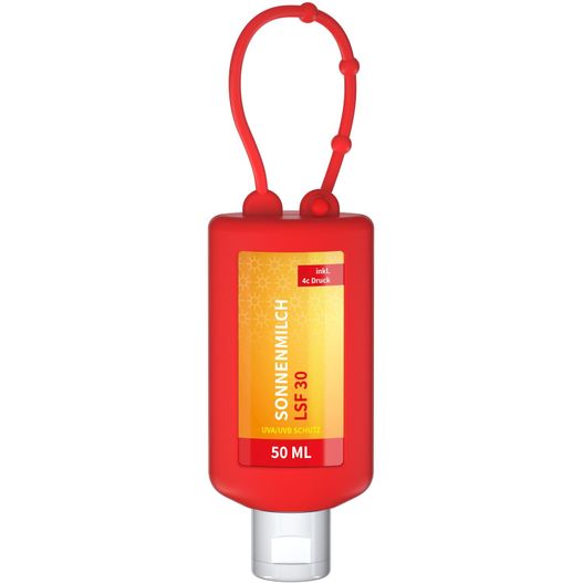 Sonnenmilch LSF 30, 50 ml Bumper rot, Body Label (R-PET) (Bild 1)