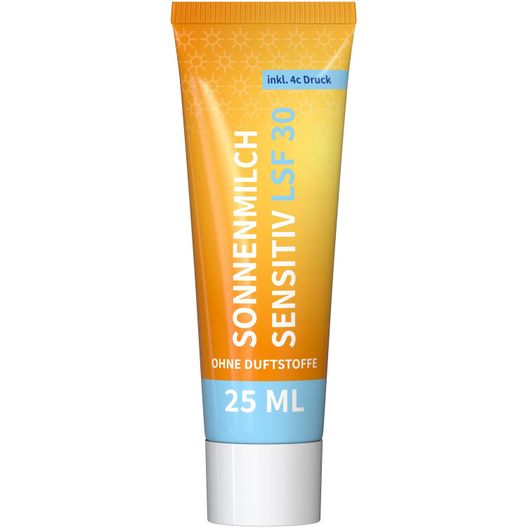 Produktabbildung Sonnenmilch LSF 30 (sens.), 25 ml Tube Sonnenmilch LSF 30 (sens.), 25 ml Tube (Bild 1)