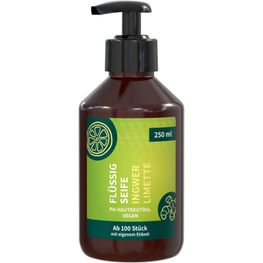 Flüssigseife Ingwer-Limette, 250 ml, Body Label (R-PET)