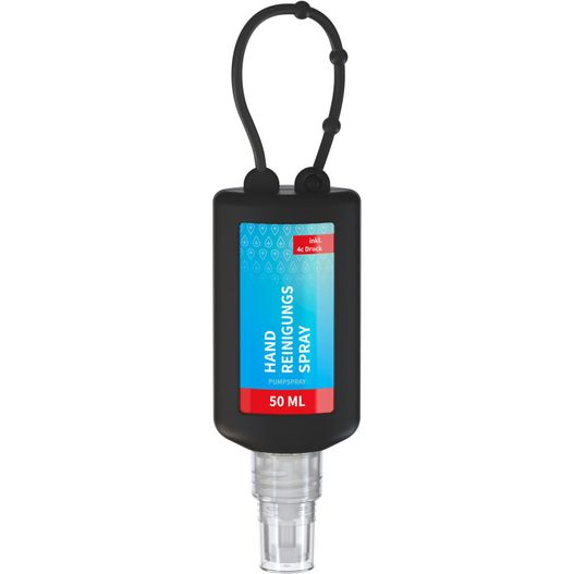 Handreinigungsspray, 50 ml Bumper (schwarz), Body Label (R-PET) (Bild 1)