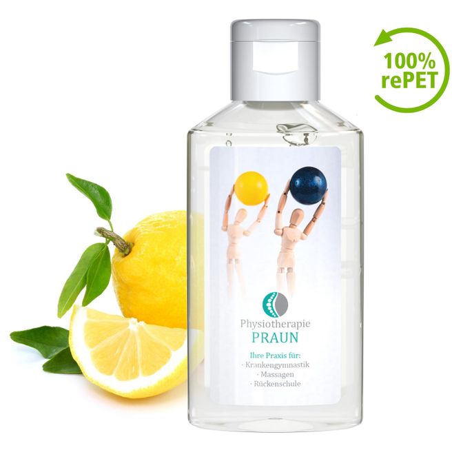 Produktabbildung Handreinigungsgel, 50 ml, Body Label (R-PET) Handreinigungsgel, 50 ml, Body Label (R-PET)